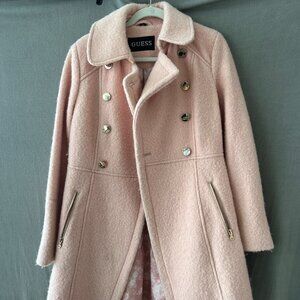 GUESS WOOL JACKET , PALE PINK, MEDIUM